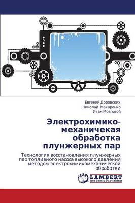 Elektrokhimiko-Mekhanichekaya Obrabotka Plunzhernykh Par (Paperback)