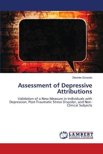 Assessment of Depressive Attributions (Paperback)