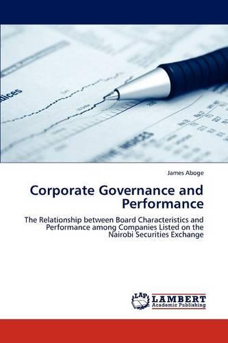 Corporate Governance and Performance (Paperback)
