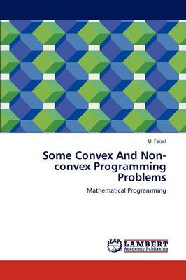 Some Convex and Non-Convex Programming Problems (Paperback)