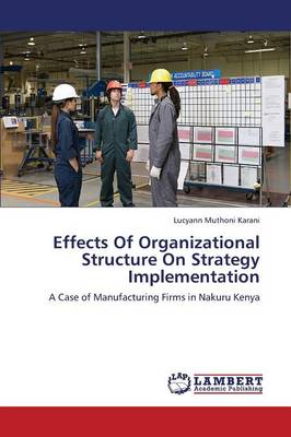 Effects of Organizational Structure on Strategy Implementation (Paperback)