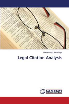 Legal Citation Analysis (Paperback)