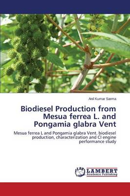 Biodiesel Production from Mesua Ferrea L. and Pongamia Glabra Vent (Paperback)