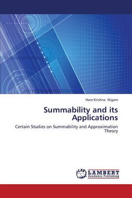 Summability and Its Applications (Paperback)