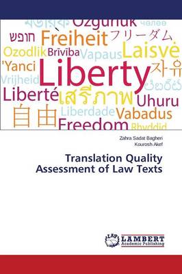 Translation Quality Assessment of Law Texts (Paperback)