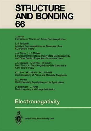 Electronegativity - Structure and Bonding 66 (Paperback)
