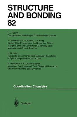Coordination Chemistry - Structure and Bonding 82 (Paperback)