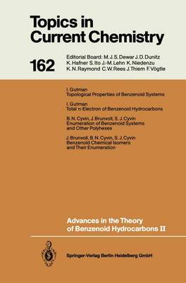 Advances in the Theory of Benzenoid Hydrocarbons II - Topics in Current Chemistry 162 (Paperback)