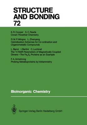 Bioinorganic Chemistry - Structure and Bonding 72 (Paperback)