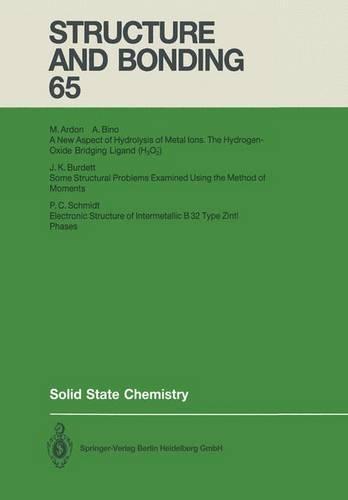 Solid State Chemistry - Structure and Bonding 65 (Paperback)