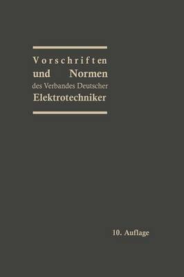 Vorschriften Und Normen Des Verbandes Deutscher Elektrotechniker