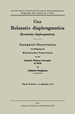 ber Relaxatio Diaphragmatica (Eventratio Diaphragmatica) (Paperback)