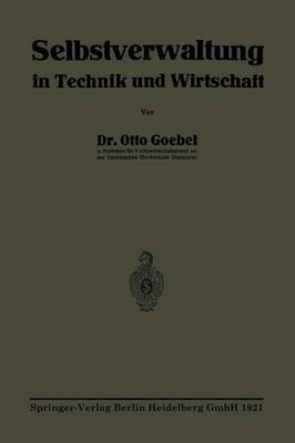 Selbstverwaltung in Technik Und Wirtschaft
