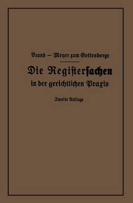 Die Registersachen (Paperback)