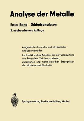 Analyse Der Metalle (Paperback)