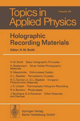 Holographic Recording Materials - Topics in Applied Physics 20 (Paperback)
