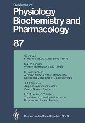 Reviews of Physiology, Biochemistry and Pharmacology: Volume: 96 - Reviews of Physiology, Biochemistry and Pharmacology 96 (Paperback)