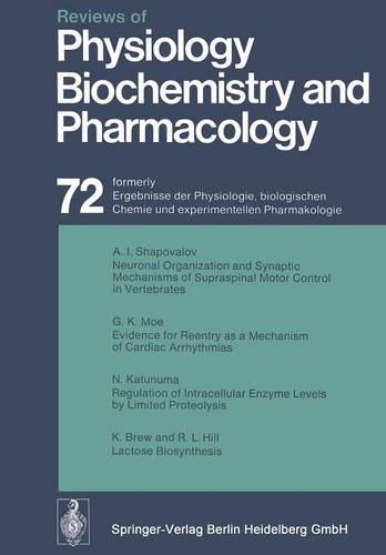 Reviews of Physiology, Biochemistry and Pharmacology: Volume: 72 - Reviews of Physiology, Biochemistry and Pharmacology 72 (Paperback)