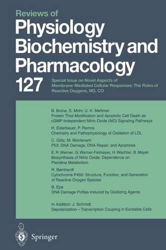 Reviews of Physiology, Biochemistry and Pharmacology - Reviews of Physiology, Biochemistry and Pharmacology 127 (Paperback)