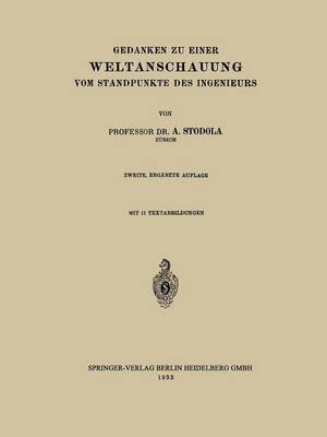 Gedanken Zu Einer Weltanschauung Vom Standpunkte Des Ingenieurs (Paperback)