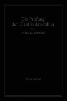 Die Pr fung Der Elektrizit ts-Z hler: Me einrichtungen, Me methoden Und Schaltungen (Paperback)