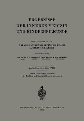 ber Infektion Und Immunit t Beim Neugeborenen - Ergebnisse Der Inneren Medizin Und Kinderheilkunde (Paperback)