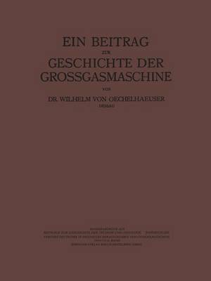 Ein Beitrag Zur Geschichte Der Grossgasmaschine (Paperback)