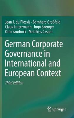 German Corporate Governance in International and European Context (Hardback)