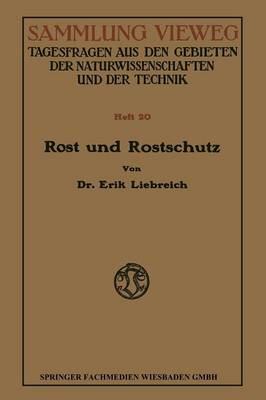 Rost Und Rostschutz - Sammlung Vieweg (Paperback)