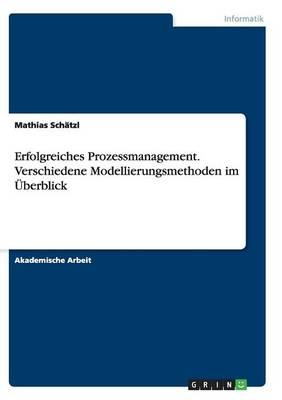 Erfolgreiches Prozessmanagement. Verschiedene Modellierungsmethoden Im berblick (Paperback)
