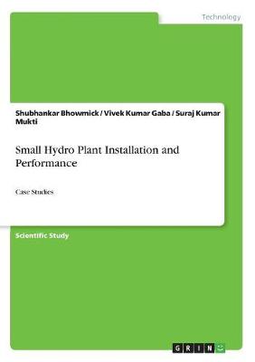 Small Hydro Plant Installation and Performance (Paperback)