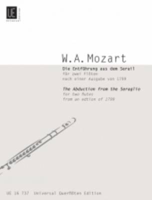 The Abduction from the Seraglio for Two Flutes: UE16737 (Sheet music)
