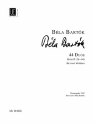 44 Duos for Two Violins: UE10452B (Sheet music)