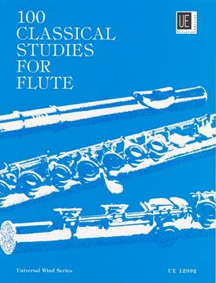 Universal Edition 100 Classical Studies For Flute