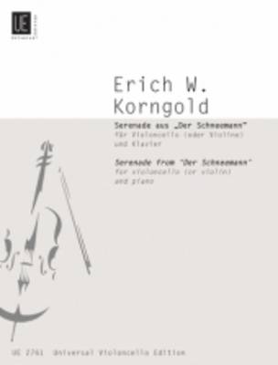 Serenade from der Schneemann: UE2761: For Cello (or Violin) and Piano (Sheet music)