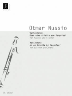 Variations on an Arietta by Pergolesi: UE12182: For Bassoon and Piano (Sheet music)