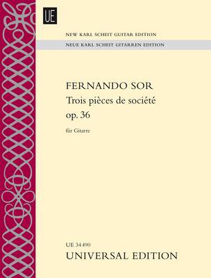 Trois Pieces de Societe Op. 36: UE34490 (Sheet music)