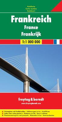 France Road Map 1:1 000 000 (Sheet map, folded)