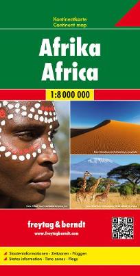 Africa Map, Pleated Physical/Political 1:8 000 000 (Sheet map, folded)