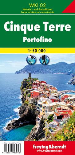 Freytag-Berndt Cinque Terre - Portofino, Walking Map 1, 50.000, Wki 02