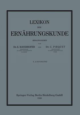 Lexikon Der Ern�hrungskunde (Paperback)