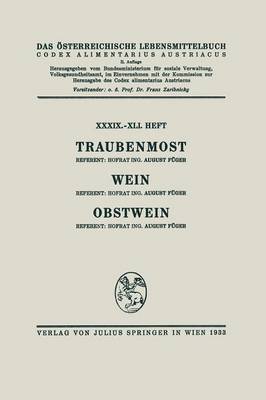 Traubenmost. Wein. Obstwein (Paperback)
