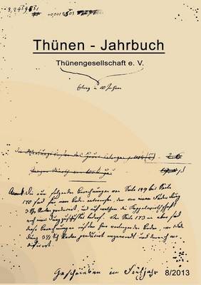 Thunen-Jahrbuch 8/2013 (Paperback)