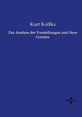Zur Analyse Der Vorstellungen Und Ihrer Gesetze (Paperback)
