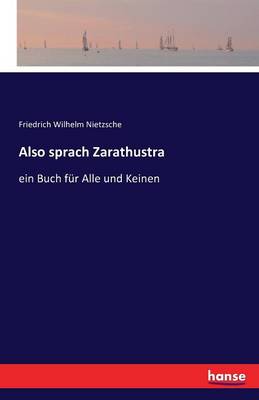 Also Sprach Zarathustra (Paperback)