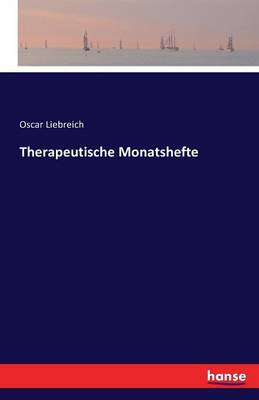 Therapeutische Monatshefte (Paperback)