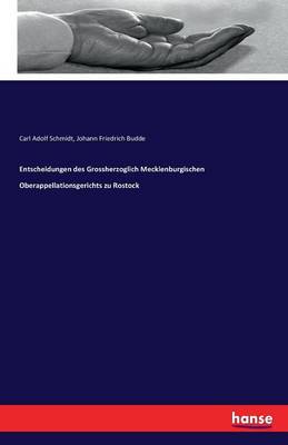 Entscheidungen Des Grossherzoglich Mecklenburgischen Oberappellationsgerichts Zu Rostock (Paperback)