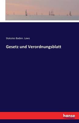 Gesetz Und Verordnungsblatt (Paperback)