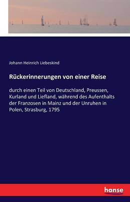 Ruckerinnerungen Von Einer Reise (Paperback)