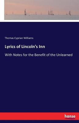 Lyrics of Lincoln's Inn (Paperback)